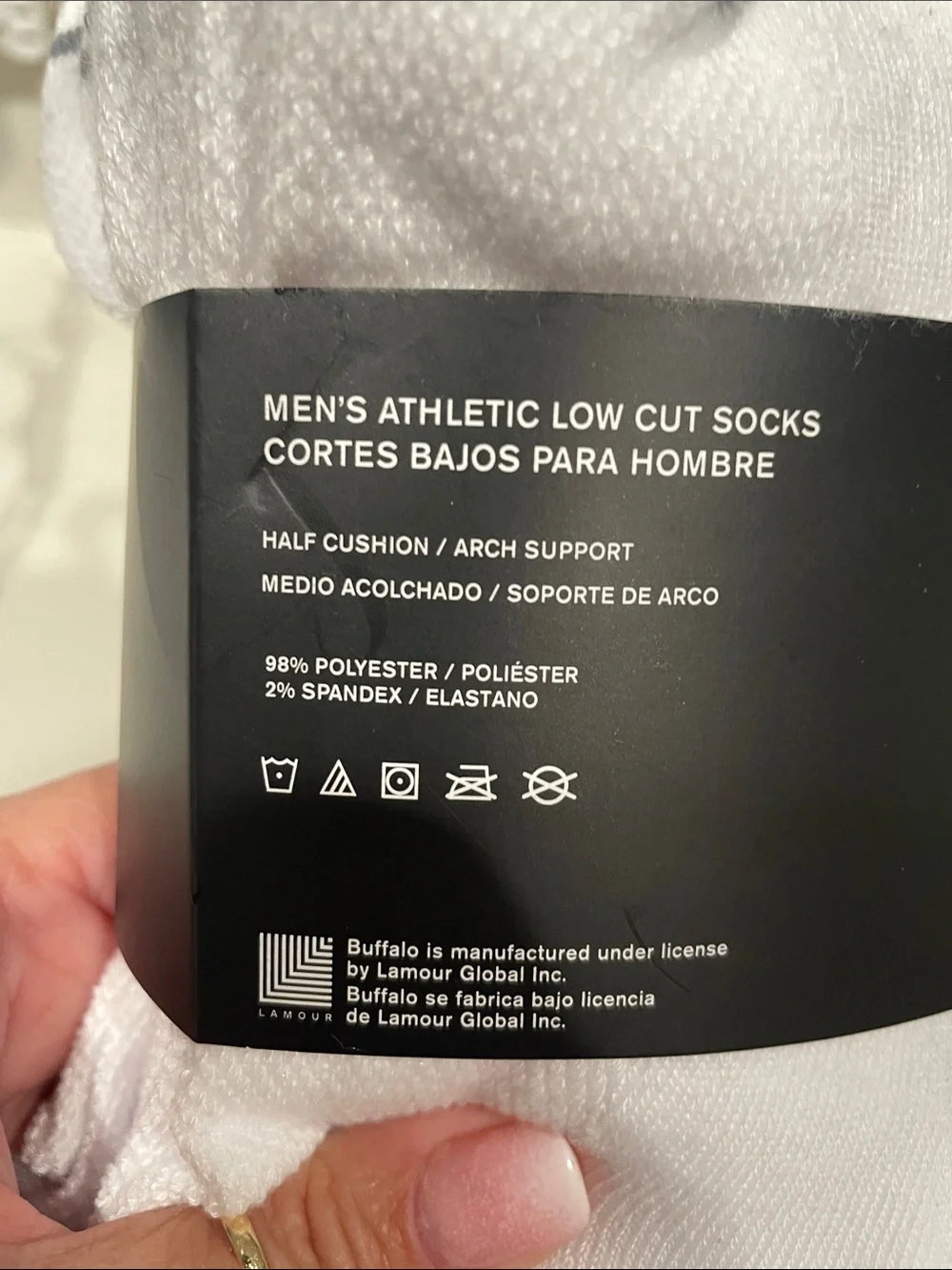 Buffalo David Bitton Low Cut Athletic Socks - Black & White (10 Pairs)